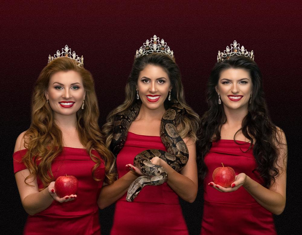 Soberanas tiveram uma ambientação com as cobras em Nova Roma do Sul para fazer as imagens - Foto: Juliane Tonin/Divulgação