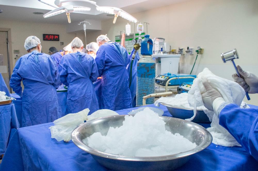 Equipe do hospital realizou os primeiros dois transplantes de 2023 - Foto: Alexandre Brusa/Divulgação