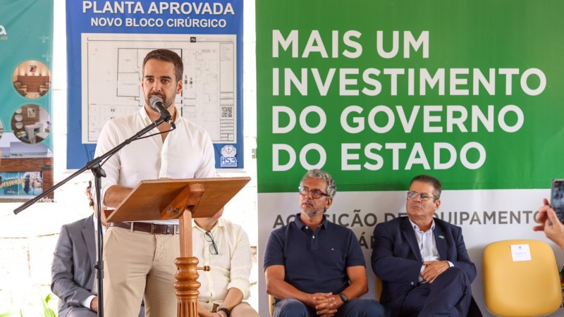 Leite destacou o aumento de recursos aos hospitais com capacidade de oferecer mais serviços, como o Santa Bárbara -Foto: Gustavo Mansur/Secom