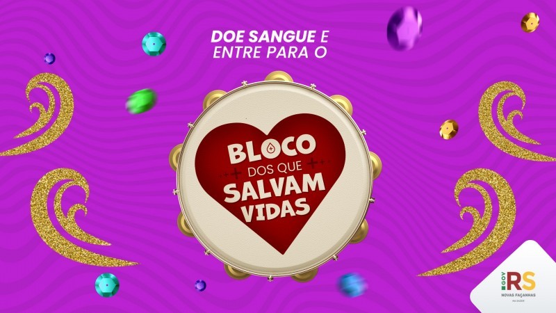Card da campanha, que pretende sensibilizar a população sobre a necessidade de manter os estoques de sangue altos