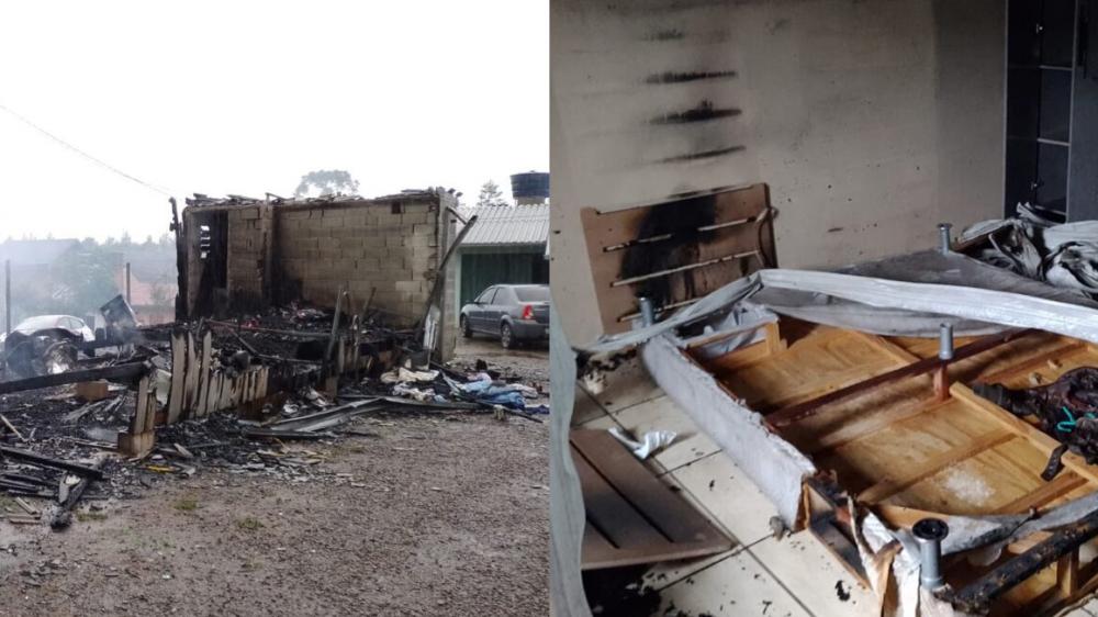 Em intervalo de seis horas, duas casas pegam fogo em Farroupilha