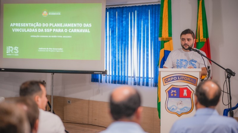 Vice-governador Gabriel Souza ressaltou a importância da atuação integrada entre as forças de segurança e as prefeituras -Foto: Joel Vargas/GVG