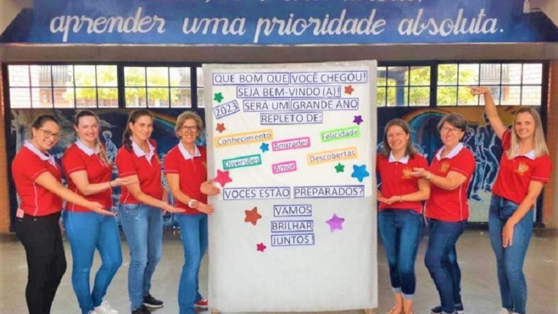 Escola Anselmo Luigi Piccoli, de Bento Gonçalves, está pronta para receber os alunos para o ano letivo -Foto: Divulgação Seduc