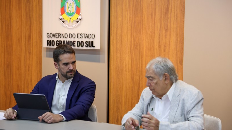 Leite recebeu comitiva liderada pelo presidente do Simers, Cláudio Bier -Foto: Grégori Bertó/Secom
