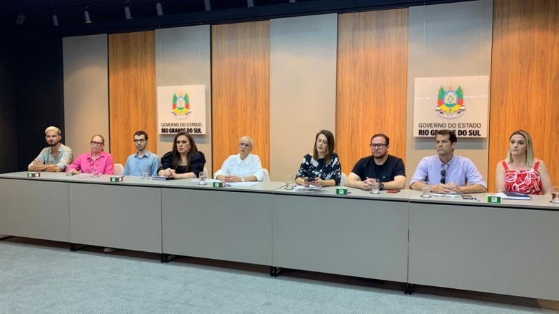 Coletiva de imprensa contou com a presença da secretária e sua adjunta e dos diretores de departamentos da Sedac -Foto: Solange Brum/Ascom Sedac