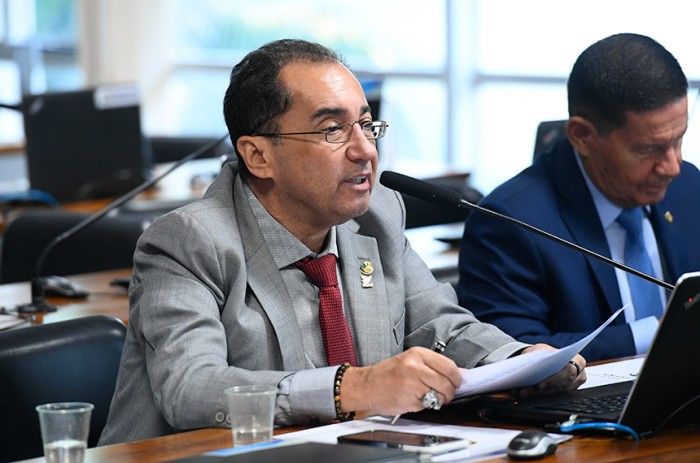 O senador Jorge Kajuru é o autor do requerimento de audiência pública com Alexandre Ramagem - Marcos Oliveira/Agência Senado