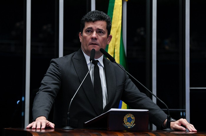 Sergio Moro também agradeceu aos presidentes do Senado, Rodrigo Pacheco, e da Câmara, Arthur Lira, pelo apoio na segurança de sua família - Jefferson Rudy/Agência Senado