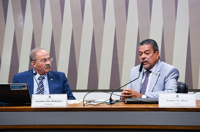 Chico Rodrigues e Dr. Hiran são presidente e relator do colegiado - Jefferson Rudy/Agência Senado