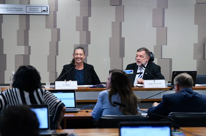 Ministra do Esporte, Ana Moser afirmou que ampliação do uso dos espaços públicos para práticas esportivas, investimentos em recursos humanos e acadêmicos e aperfeiçoamento do trabalho dos gestores estão entre os objetivos da pasta - Edilson Rodrigues/Agê