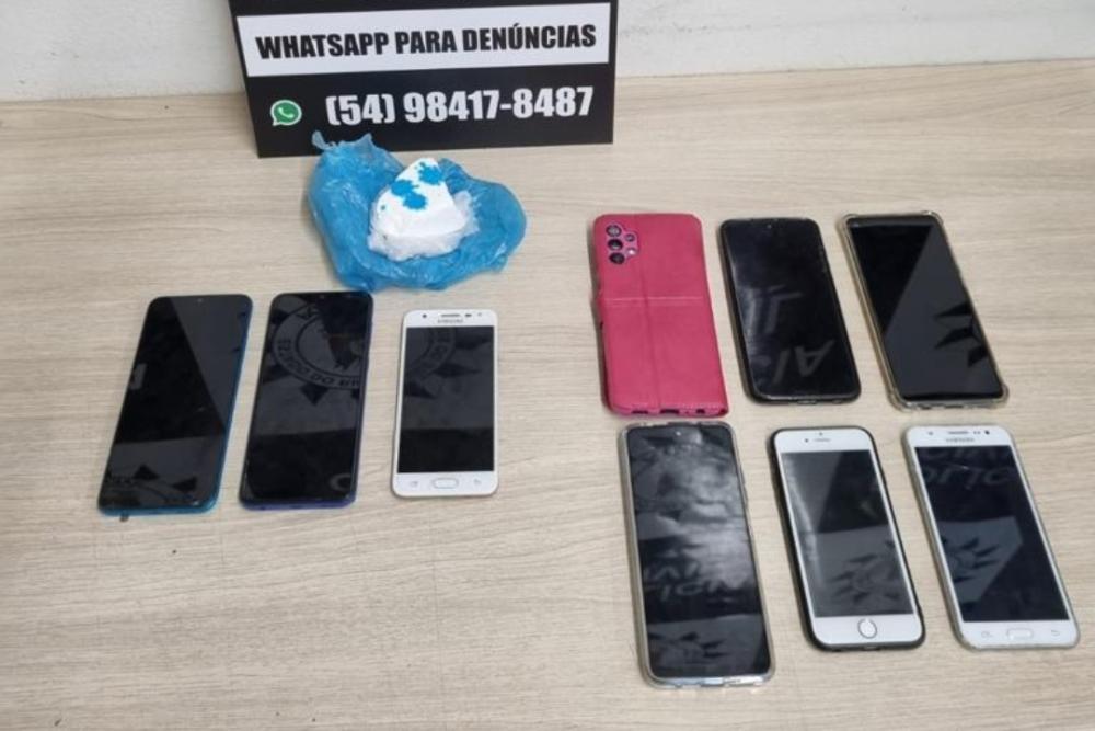 Polícia Civil apreende celulares e drogas de suspeitos de aplicarem o