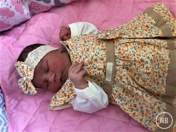 Antônia é a primeira bebê de 2019 a nascer em Bento