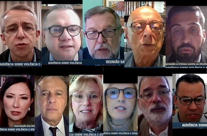 Senadores e especialistas convidados para a audiência remota da Comissão de Educação - Reprodução/Tv Senado