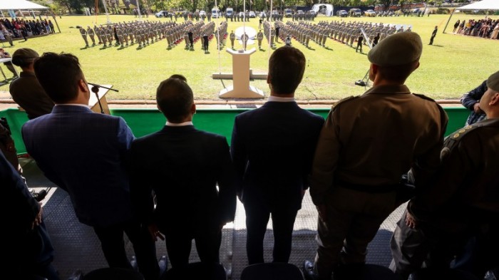 Entre os novos 675 soldados da BM, 177 são de outros Estados, o que representa mais de um quarto (26,2%) -Foto: Gustavo Mansur/Secom