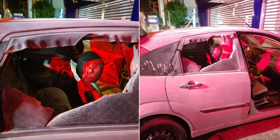 Mulher sofre atentado e tem automóvel incendiado em Bento Gonçalves