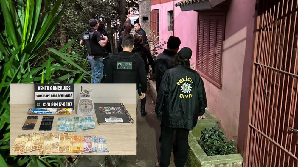 Ação policial cumpre mandados de busca e apreensão em três bairros de Bento Gonçalves
