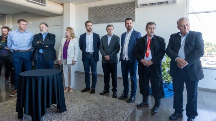Durante a solenidade, Leite destacou importância do aeroporto para o desenvolvimento da região -Foto: Maurício Tonetto/Secom