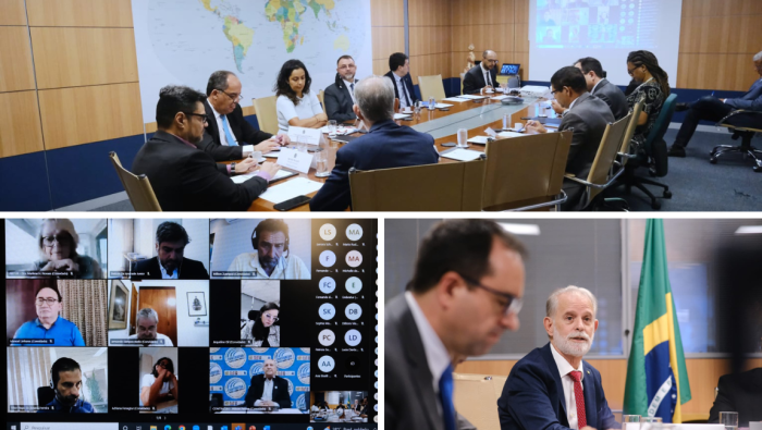 Representantes do MTur e do CNT debatem a reformulação do Conselho. Crédito: Roberto Castro/MTur
