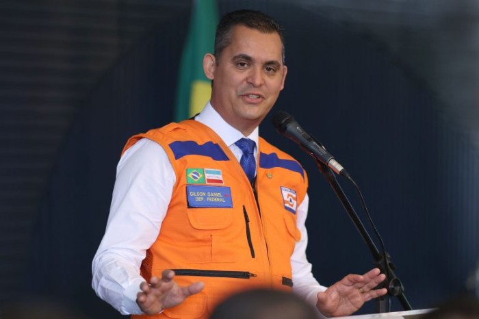 Gilson Daniel no lançamento da Frente Parlamentar Gestão de Riscos e Desastres - (Foto: Myke Sena /Câmara dos Deputados)