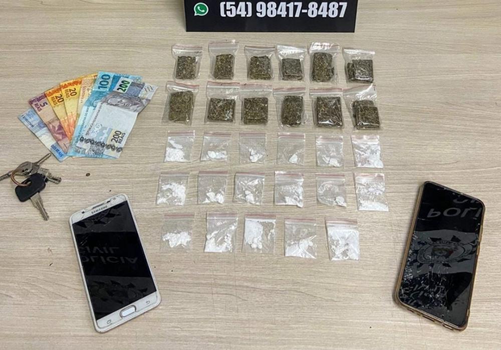 Dupla é presa por tráfico de drogas em Bento Gonçalves