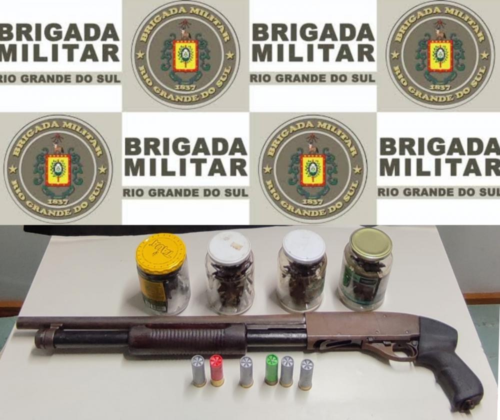 Brigada Militar apreende espingarda no bairro Municipal