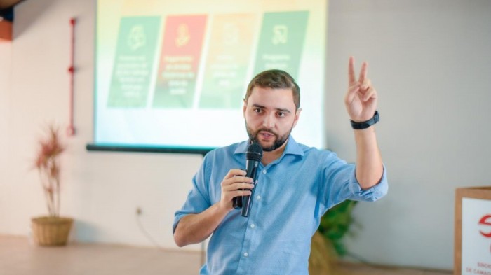 Na Acic, Gabriel falou para empresários e lideranças regionais -Foto: Rodrigo Ziebell/Ascom GVG