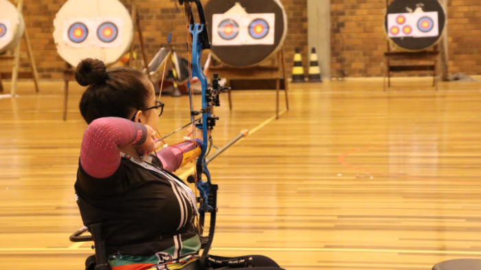 A atleta Verônica quer continuar firme nos treinos para conquistar mais medalhas em nome do Estado -Foto: Christian Farias/Ascom SEL