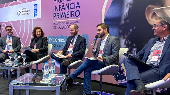 Gabriel Souza tratou, entre outros tópicos, do programa Primeira Infância Melhor, que completa 20 anos em 2023 -Foto: Juliane Pimentel/Ascom GVG