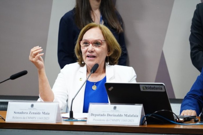 A senadora Zenaide Maia - (Foto: Pablo Valadares/Câmara dos Deputados)