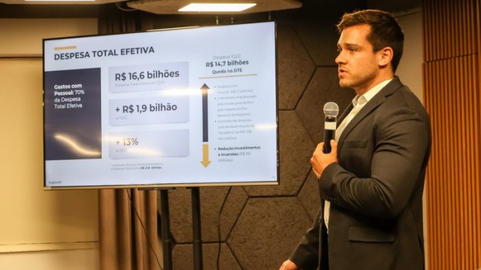 Itanielson Cruz apresentou a análise das contas públicas do Estado -Foto: Gustavo Mansur/Secom