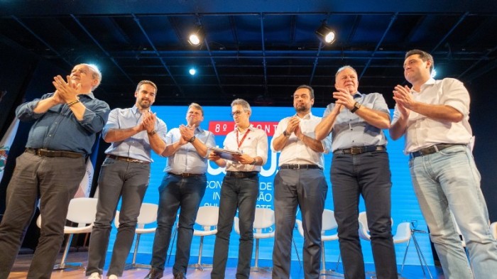 No encerramento do Cosud, governadores encaminham a formalização do consórcio -Foto: Maurício Tonetto/Secom