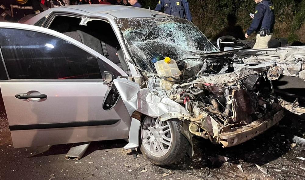 Homem fica ferido em colisão na BR 470 em Bento Gonçalves