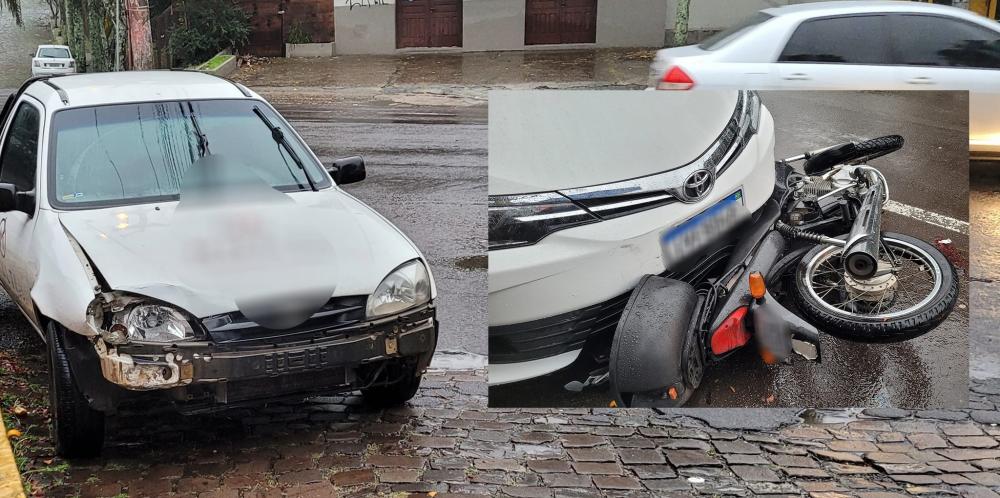 Motociclista fica ferida em acidente de trânsito em Bento Gonçalves