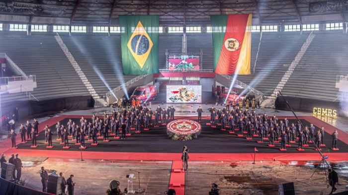 Os 81 novos bombeiros são naturais do Rio Grande do Sul, Santa Catarina, São Paulo, Rio de Janeiro e Mato Grosso do Sul -Foto: Gabriel Centeno/Ascom SSP