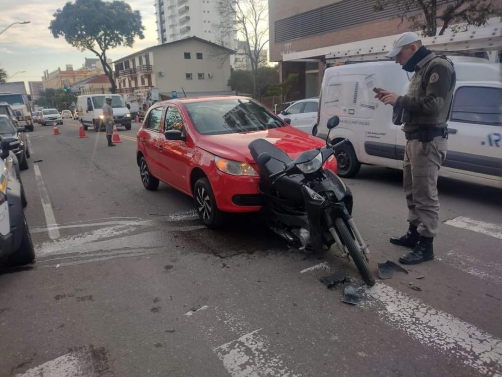 Em duas horas, dois acidentes envolvendo motocicletas foram registrados em Bento Gonçalves