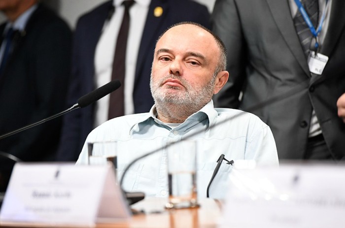 Condenado por planejar a explosão de bomba perto do aeroporto de Brasília e ouvido como investigado, George Washington preferiu manter-se calado na maior parte do depoimento - Foto: Jefferson Rudy/Agência Senado