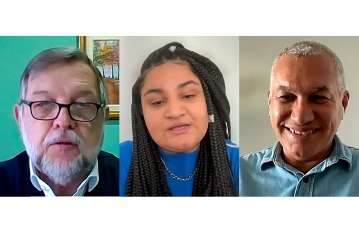 Flávio Arns, Jade Beatriz e Heleno Manoel Araújo Filho debateram a precarização dos profissionais de educação