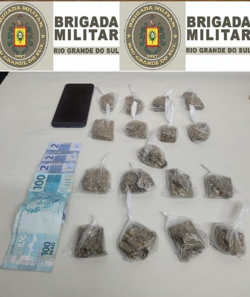 Homem é preso com porções de maconha em Bento Gonçalves
