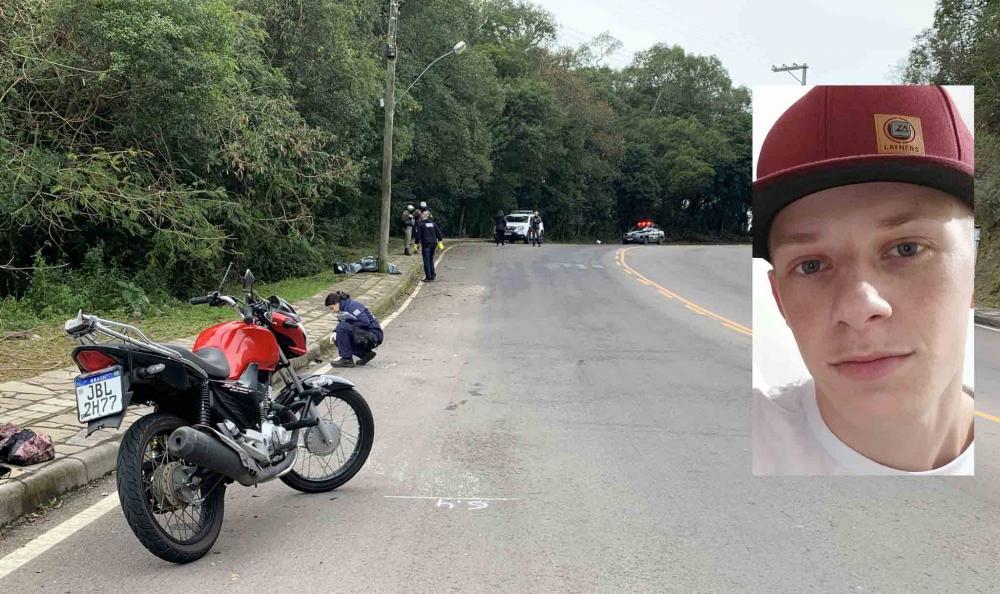 Motociclista morre após colisão em poste de energia elétrica