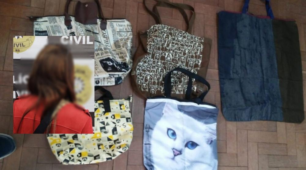 Mulher é presa em flagrante por furtar malharias em Farroupilha