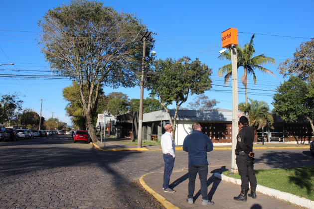 Ruas do bairro São Bento e Planalto ganham câmeras de vigilância