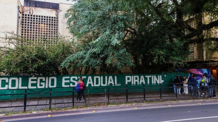O Colégio Estadual Piratini foi uma das primeiras escolas onde foi implantado o Ensino Médio em Tempo Integral -Foto: Gustavo Mansur/Secom
