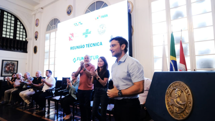 Ministro Celso Sabino promoveu edição do projeto “MTur Itinerante” em Belém (PA). Crédito: Roberto Castro/MTur