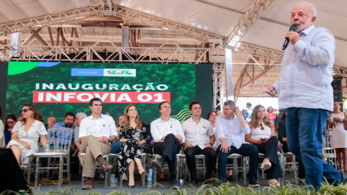 Evento em Santarém (PA) marcou a inauguração da Infovia 01 do Programa Norte Conectado. Crédito: Marcos Santos/Ag. Pará