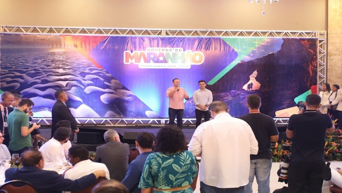 Governador do Maranhão, Carlos Brandão, e ministro Celso Sabino, Crédito: Jones Pereira