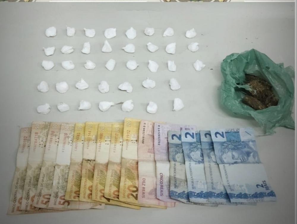Homem é preso com 38 porções de cocaína no bairro Vila Nova II