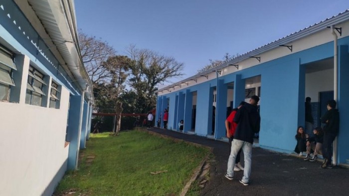 Com investimento de R$ 860.936,80, reforma na Escola Estadual de Ensino Médio Tuiuti, de Gravataí, beneficiou 814 alunos -Foto: Divulgação SOP