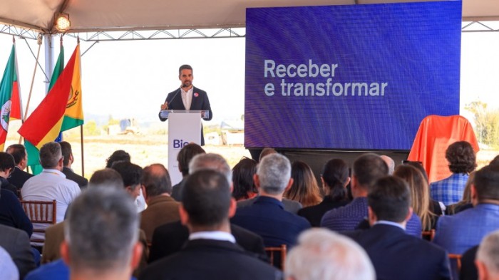 Leite destacou o papel do Estado na construção de um ambiente favorável para que investimentos como esse se estabeleçam no RS -Foto: Gustavo Mansur/Secom