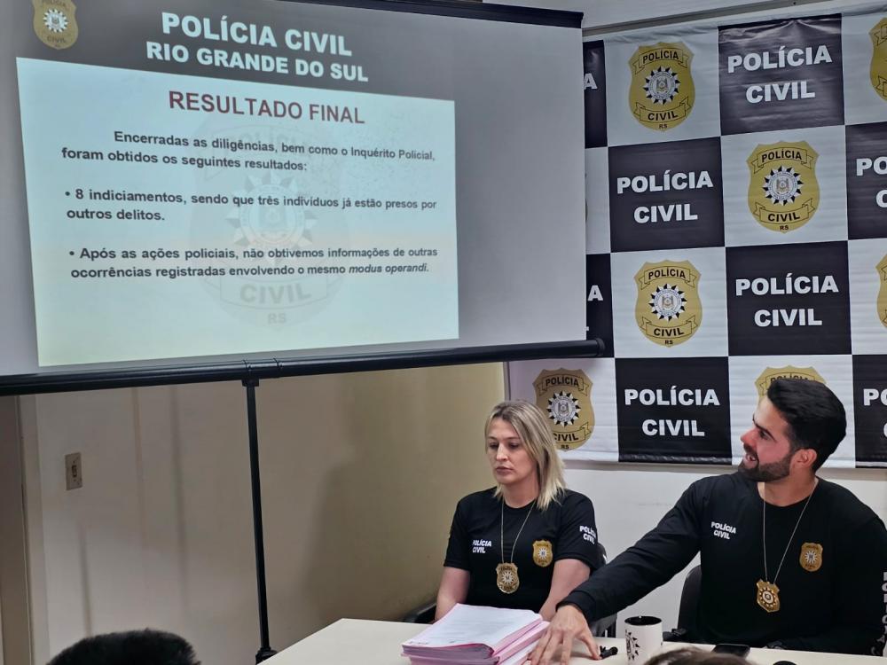 Delegado Renato Nobre apresentou detalhes da investigação de 5 meses realizada pela polícia civil - Foto: NB Notícias