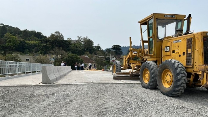 Construção do viaduto de Gramado, na ERS-115, está entre as obras da semana -Foto: Gustavo Rech/Ascom EGR