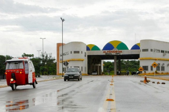 Fronteira entre Brasil e Peru - (Foto: Gleilson Miranda/Governo do Acre)